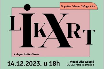 Lika Art 9, 10 godina Likovne udruge Lika